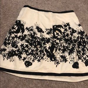 Black and White Skirt Loft